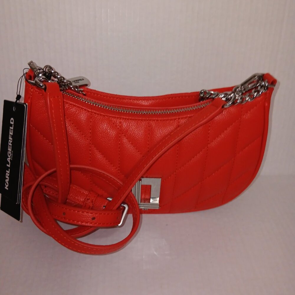 KARL LAGERFELD LAFAYETTE QUILTED LEATHER PURSE - Picture 9 of 9